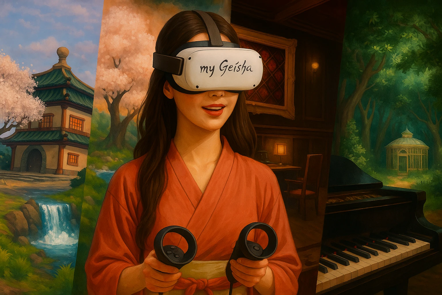 Scented VR Worlds for MyGeisha